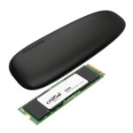 Asus Cobble M.2 SSD Type-C Enclosure and Crucial E100 2TB NVMe Bundle - Black