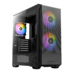 Antec NX416L ATX ,  Micro-ATX ,  ITX ARGB Mid-Tower Gaming Chassis - Black