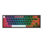 REDRAGON Castor Pro 68Key Wireless Red, Black, White KeyCap Bluetooth RGB Red Switch - Black, Red