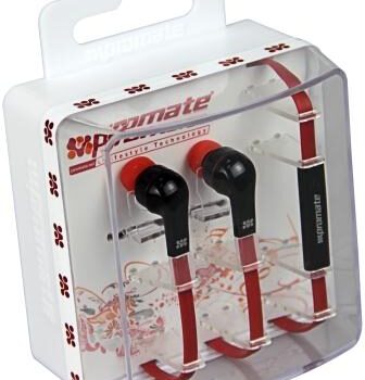 Promate Red Aurus Universal Handsfree Stereo earphone
