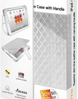 Promate White Donna Slim line leather case