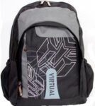 Macaroni Black and Grey Scolaro Student Backpack