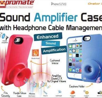 Promate Black  Orator-I5-Sound Amplifier case