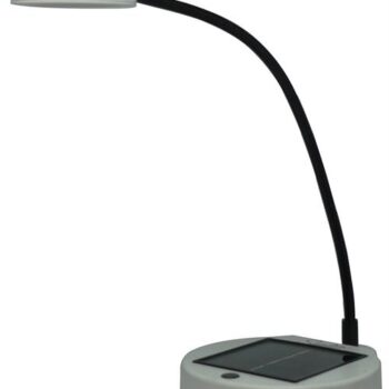 Noble White SunLite Solar Powered Tabletop Lamp
