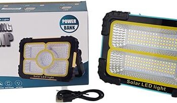 Solarix Blue Solar 30W Portable Rechargeable LED Light