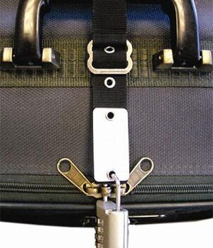 Esquire Anti-Theft Luggage Zipper Strap,