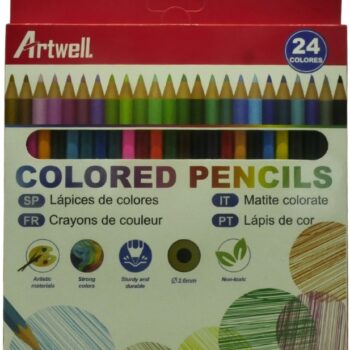 Artwell 24 Pack Assorted Colored Pencils