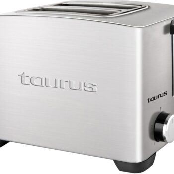 Taurus 850W 2 Slice Brushed Stainless Steel Toaster
