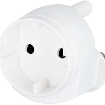Noble 2 Pin Round Schuko Single Adaptor